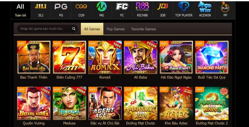 Kho game slot SV288 cung cấp đa dạng